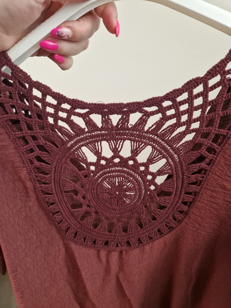 Blouse Solaria pourpre