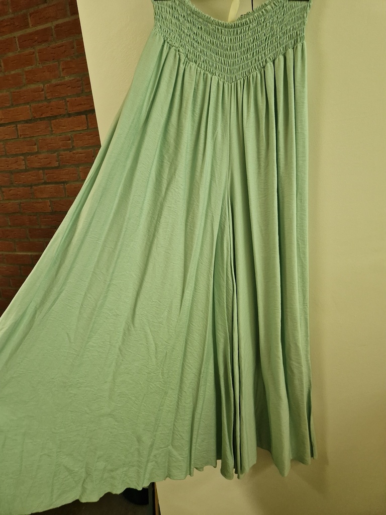 Pantalon large "Andréa" Vert Eau