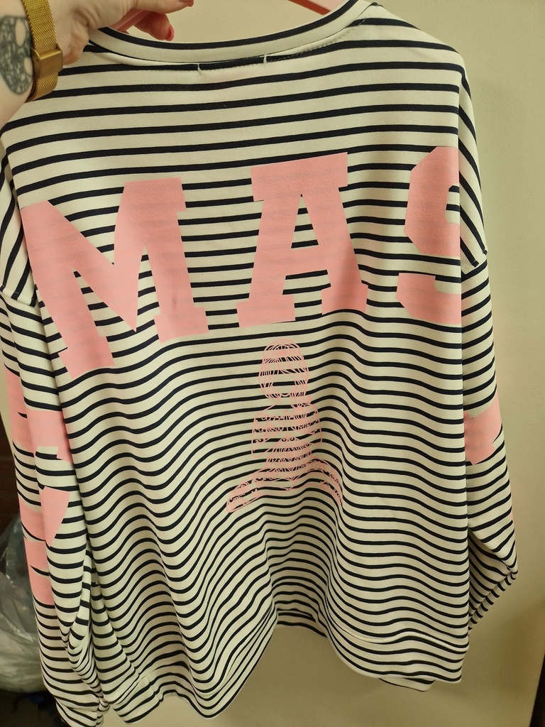 Pull "Namasté" marin/rose