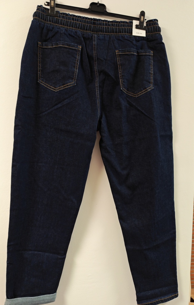 Jeans taille élastique "Irina" Nina Carter bleu brut