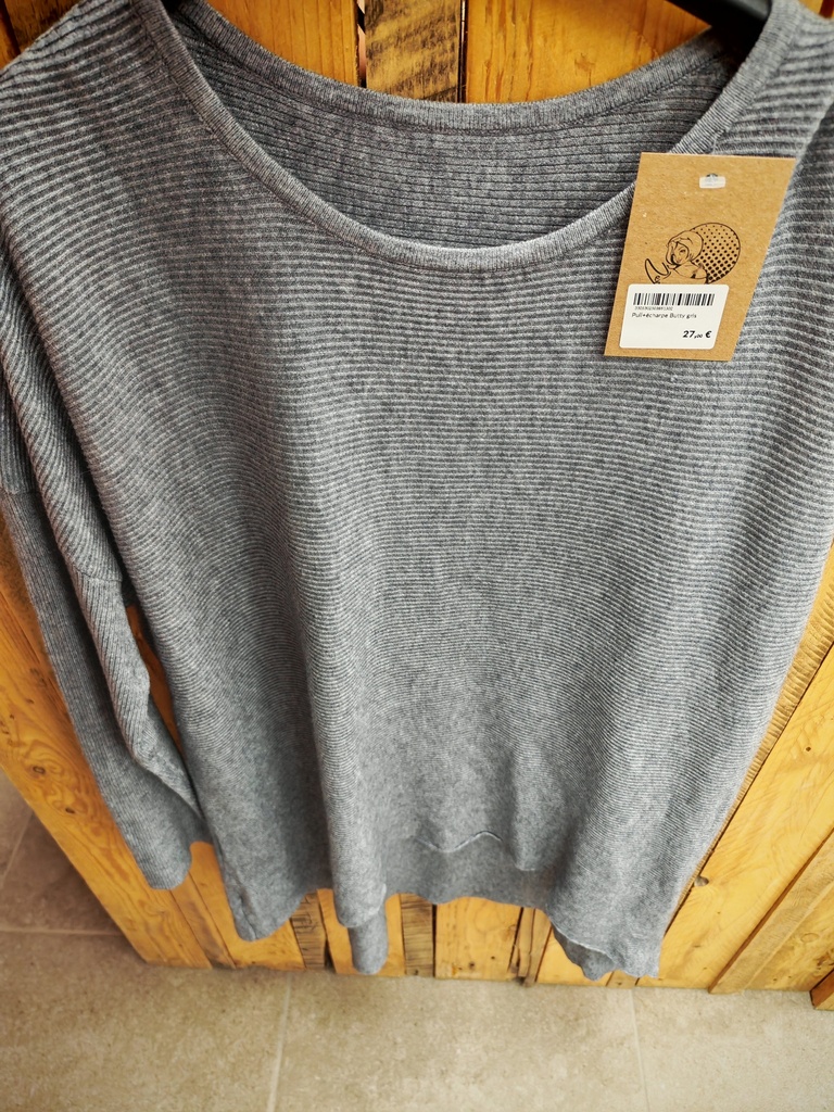 Pull+écharpe Butty gris