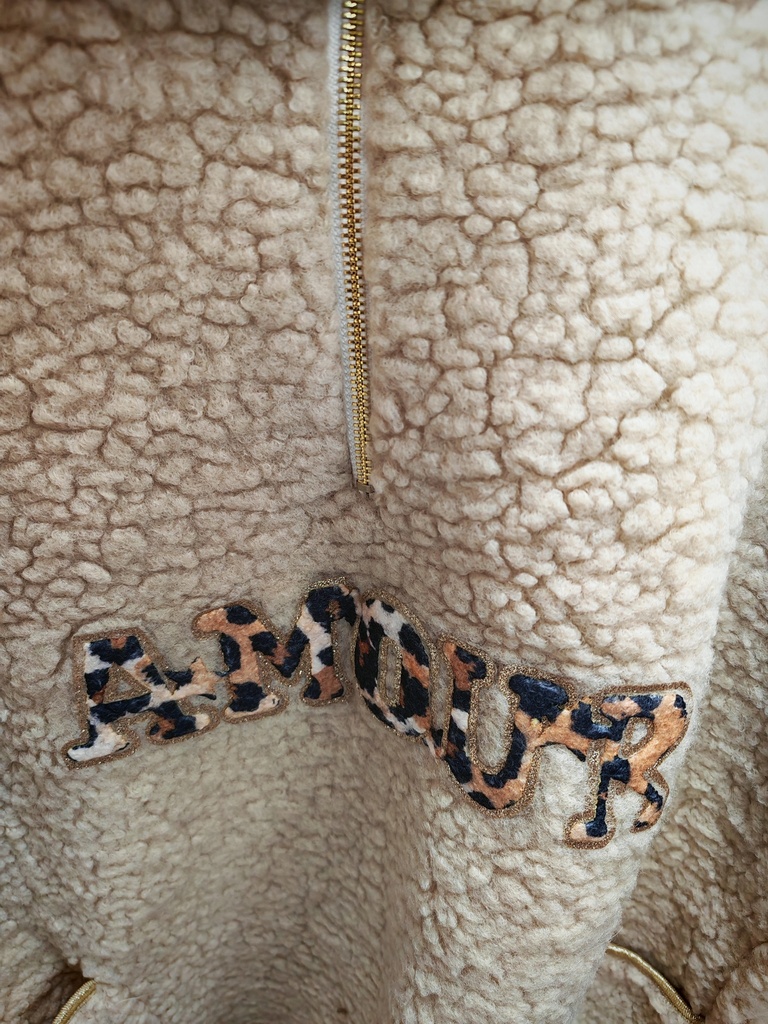 Pull Amour à Bouclettes Ecru