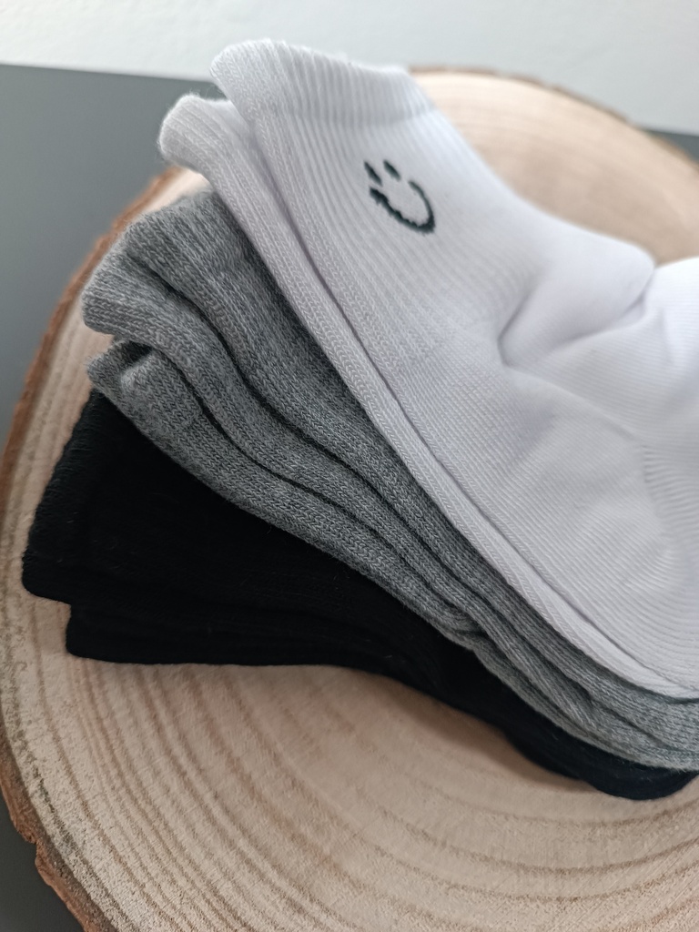 x5 Paires chaussettes sans coutures Smiley - 39/42