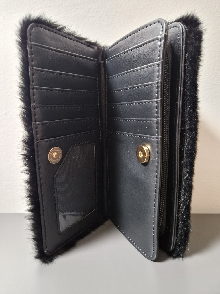 Porte-feuille Teddy noir grand