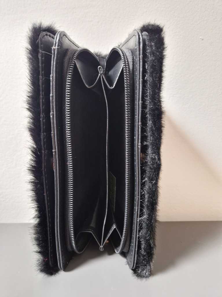 Porte-feuille Teddy noir grand