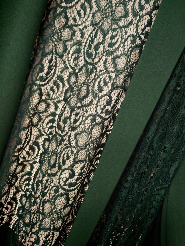 Gilet dentelle "Bella" vert