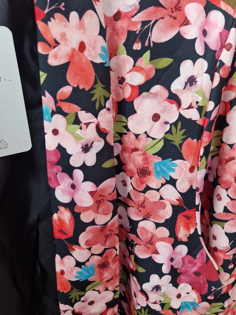 Blazer fleuri GT "Charlie" noir