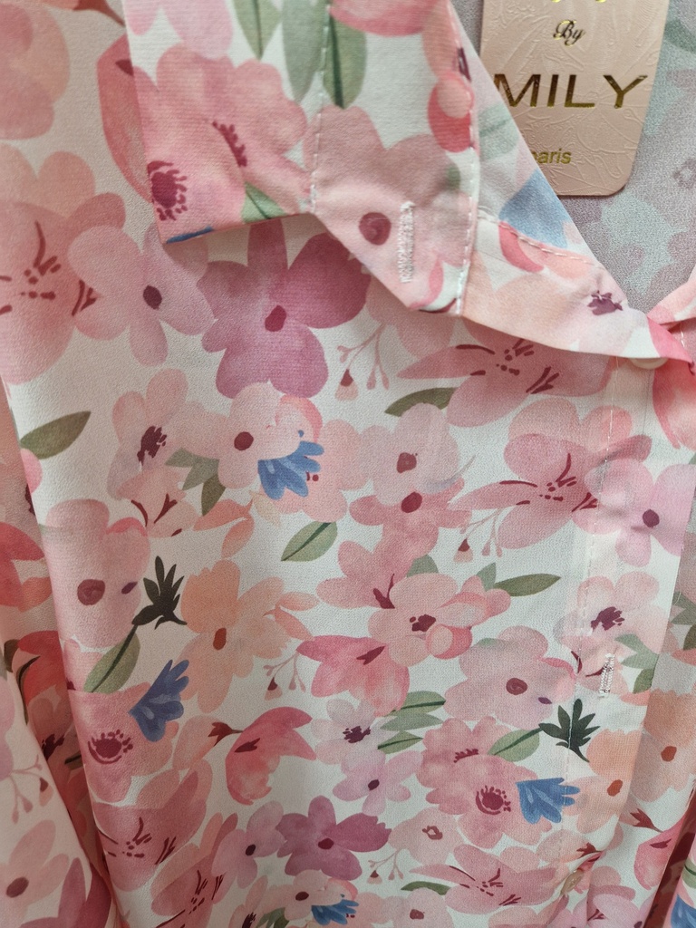 Chemisier "Charlie" TU rose