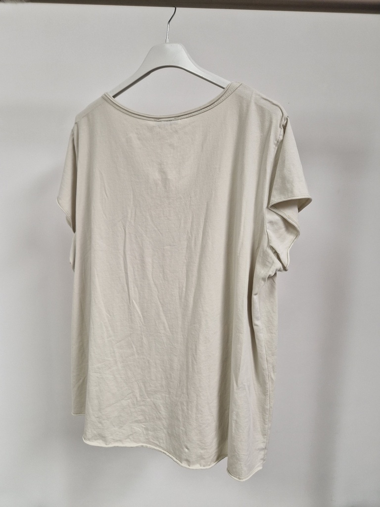 T-shirt Peace and Love beige