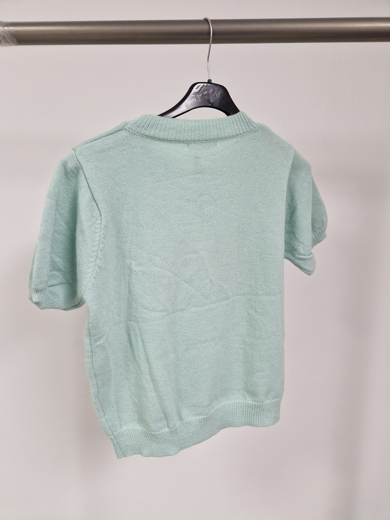 Pull unis-coco fleuri vert eau