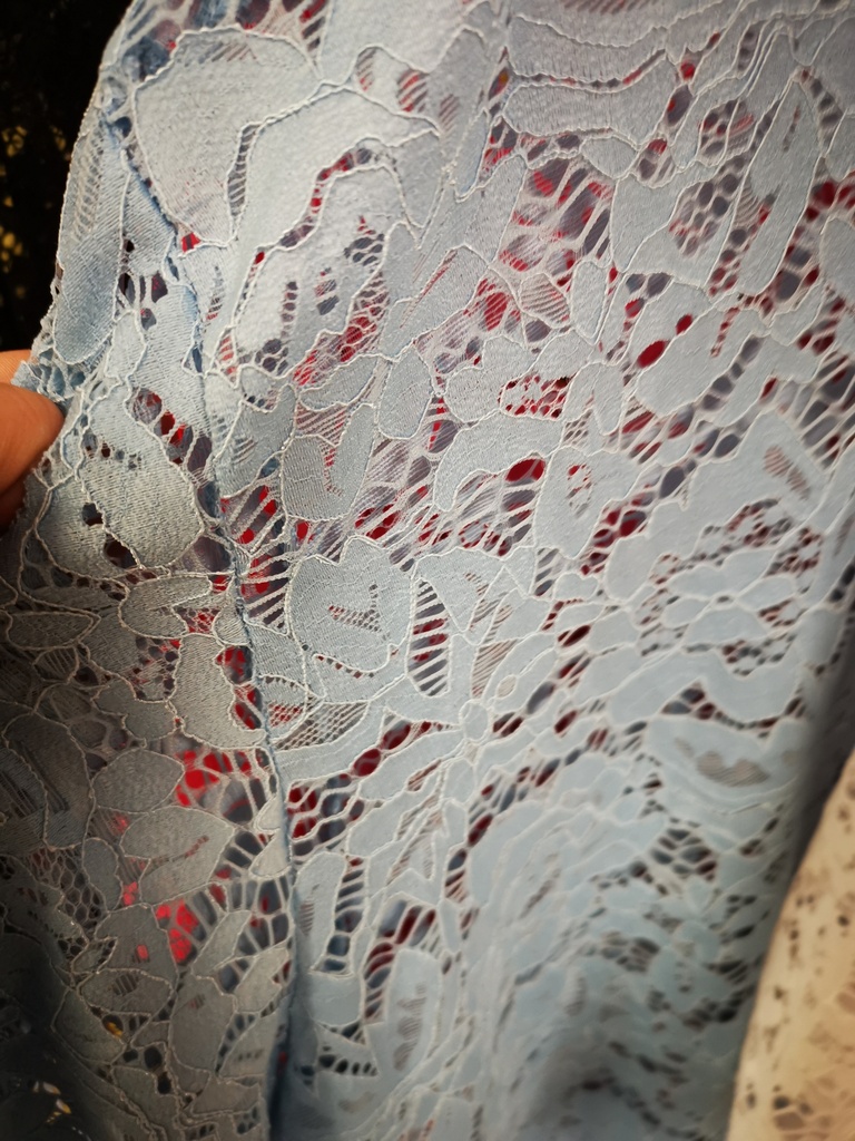 Tunique dentelle Margie bleu ciel