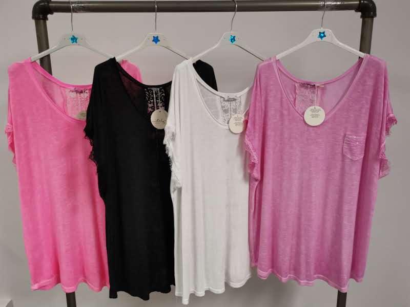 Blouse dentelle dos "Ally" blanc