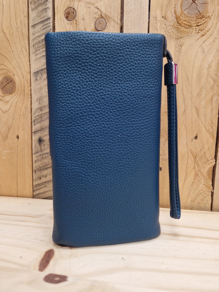 Pochette/Portefeuille bleu canard