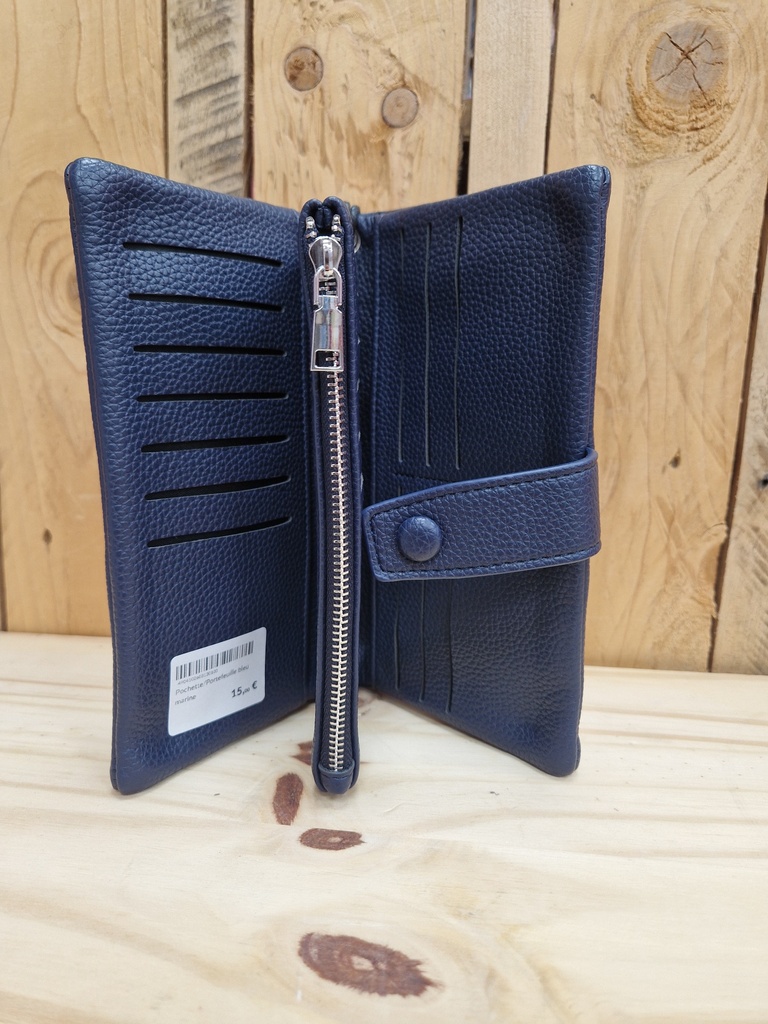 Pochette/Portefeuille bleu marine