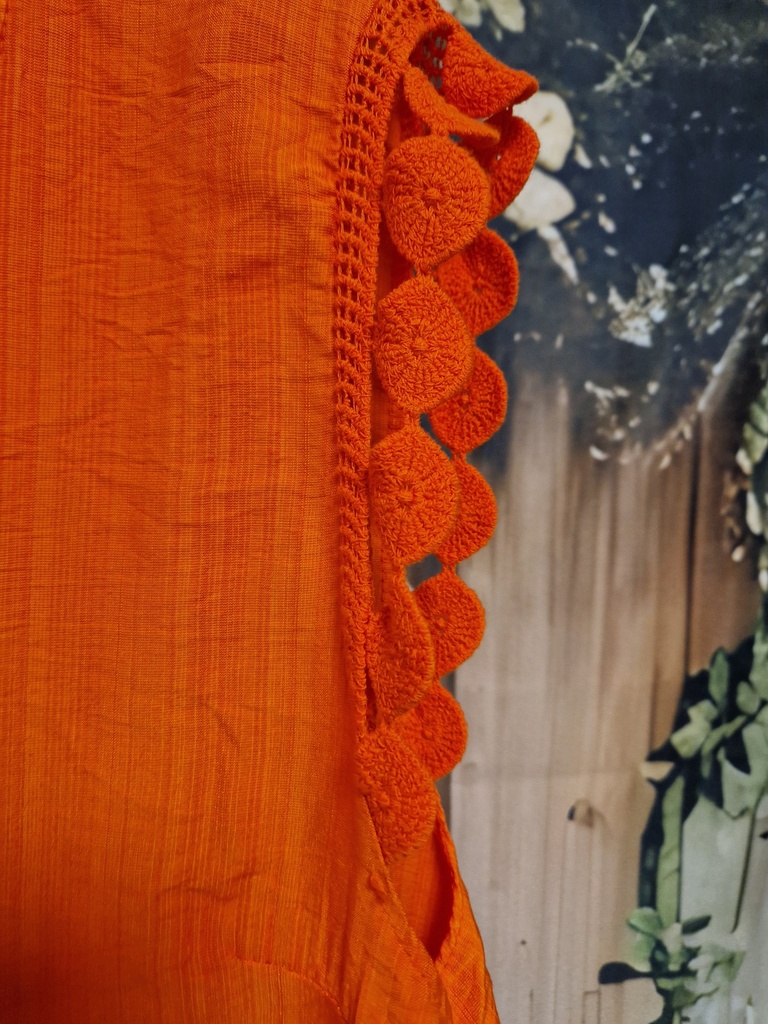 Blouse "Canelle" orange (TU 42 à 48)