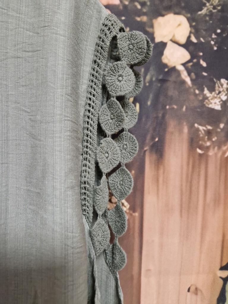 Blouse "Canelle" vert sauge (TU 42 à 48)