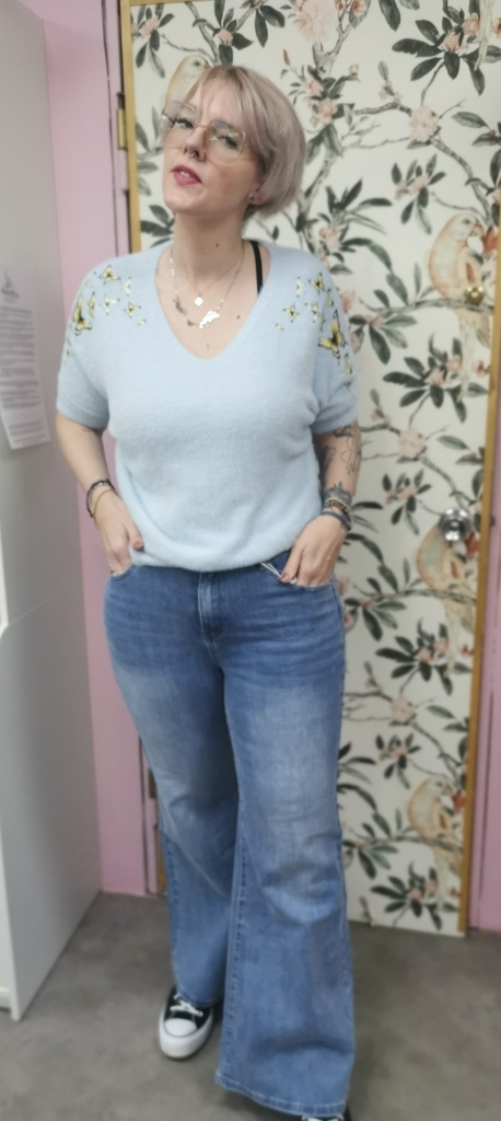 Jeans streight bleu jeans