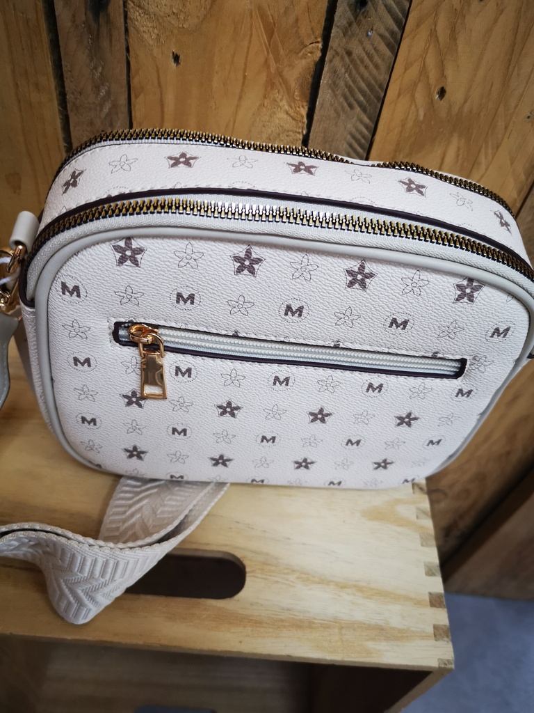 Sac "M" Flower beige