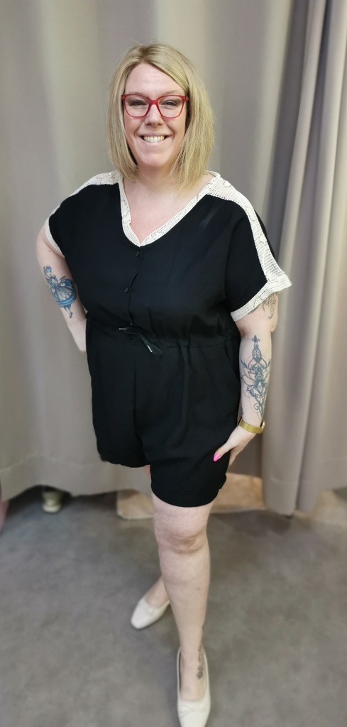 Combi-short Kamea noir