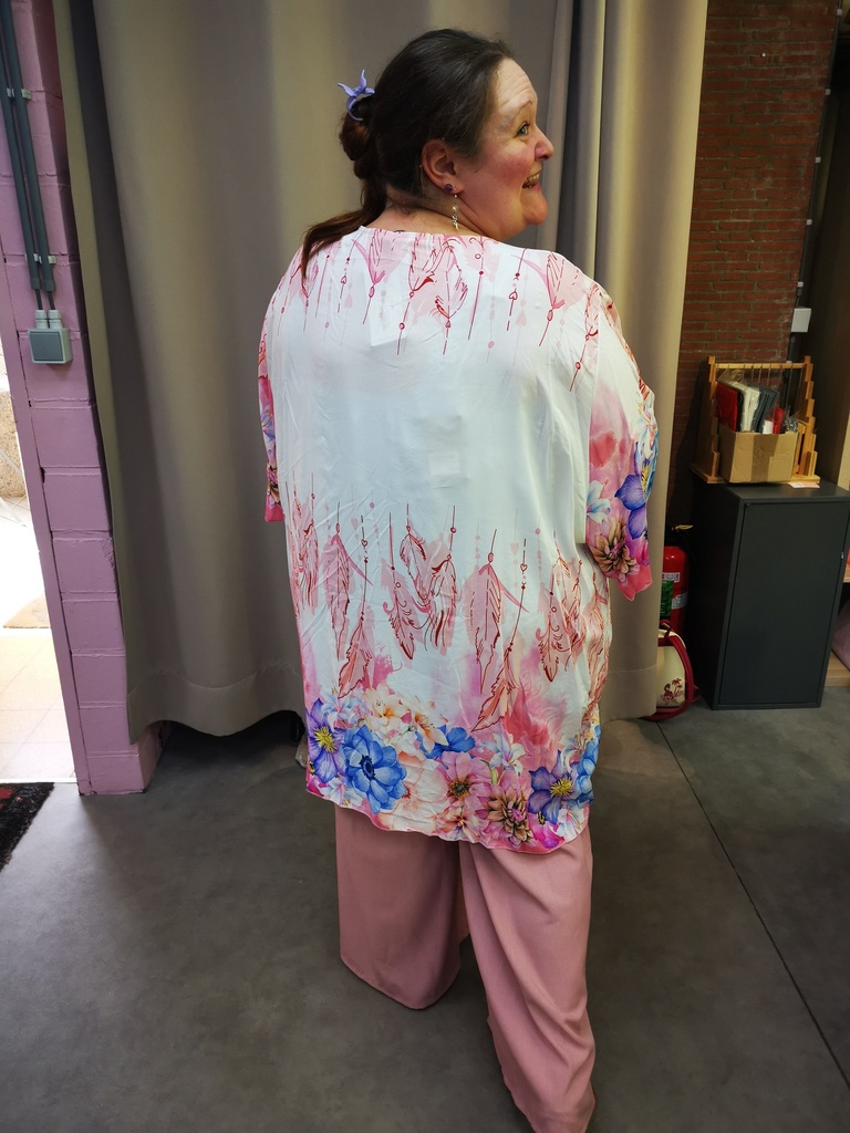 Kimono "Akiko" bleu roi