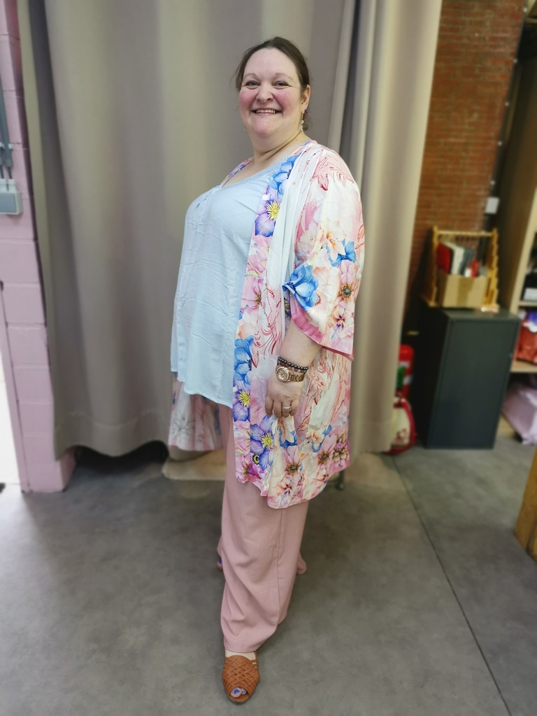 Kimono "Akiko" kaki