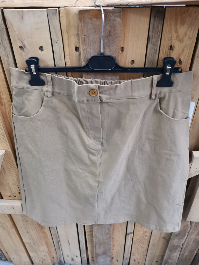Jupe courte "Loredana" camel