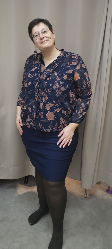 Chemise nœud col "blue"