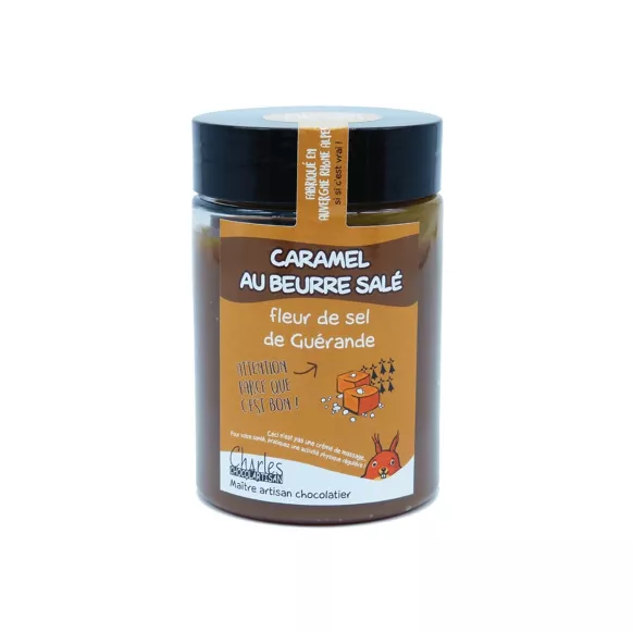 pâte à tartiner caramel beurre salé et fleur de sel de guérande (sans huile de palme)