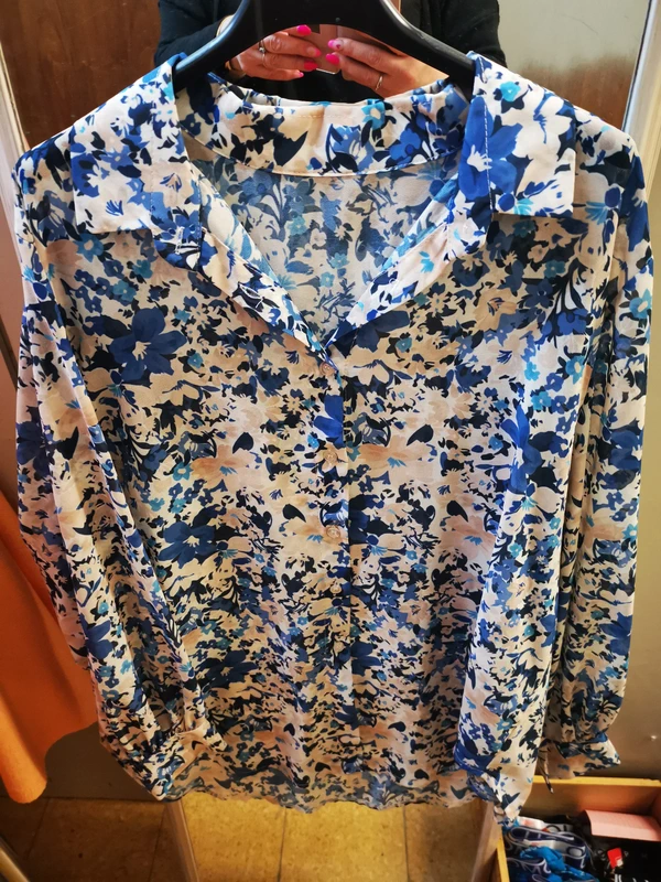 Chemisier "Mina" bleu t2