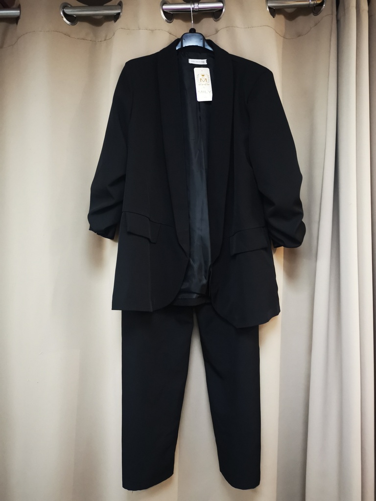 Ensemble tailleur pantalon T1 noir