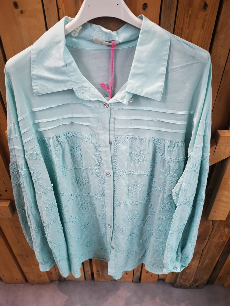 Chemise "Felicia" vert eau