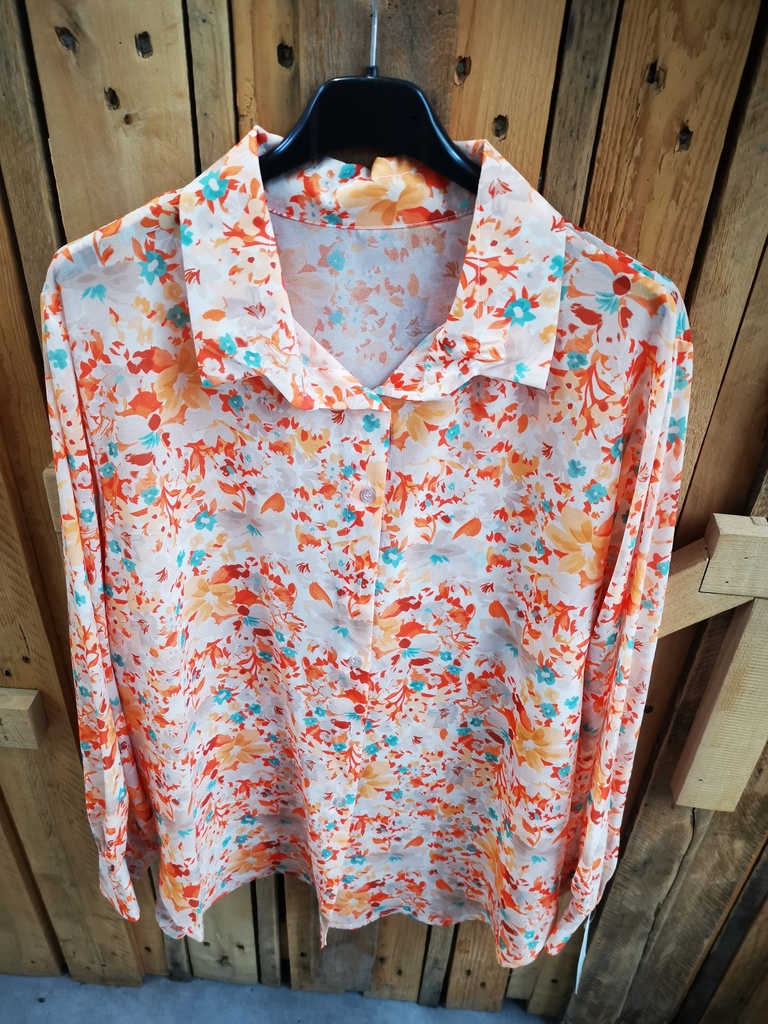 Chemisier "Mina" orange