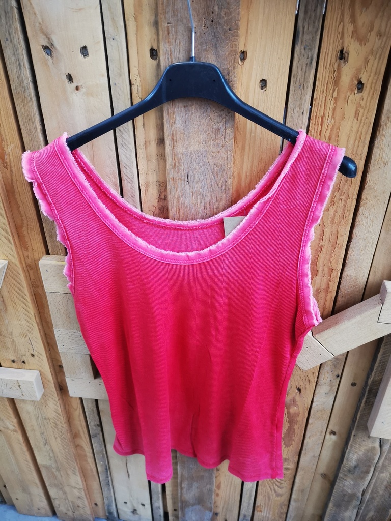 Débardeur "Léa" framboise