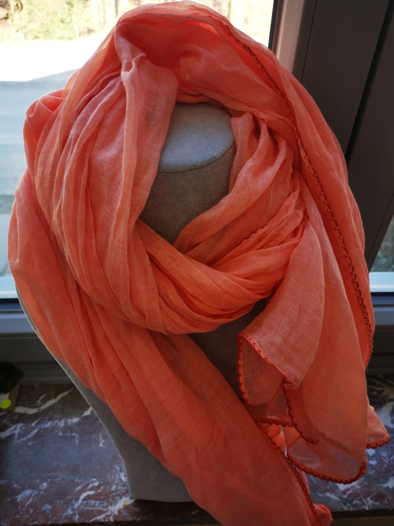 Foulard uni orange
