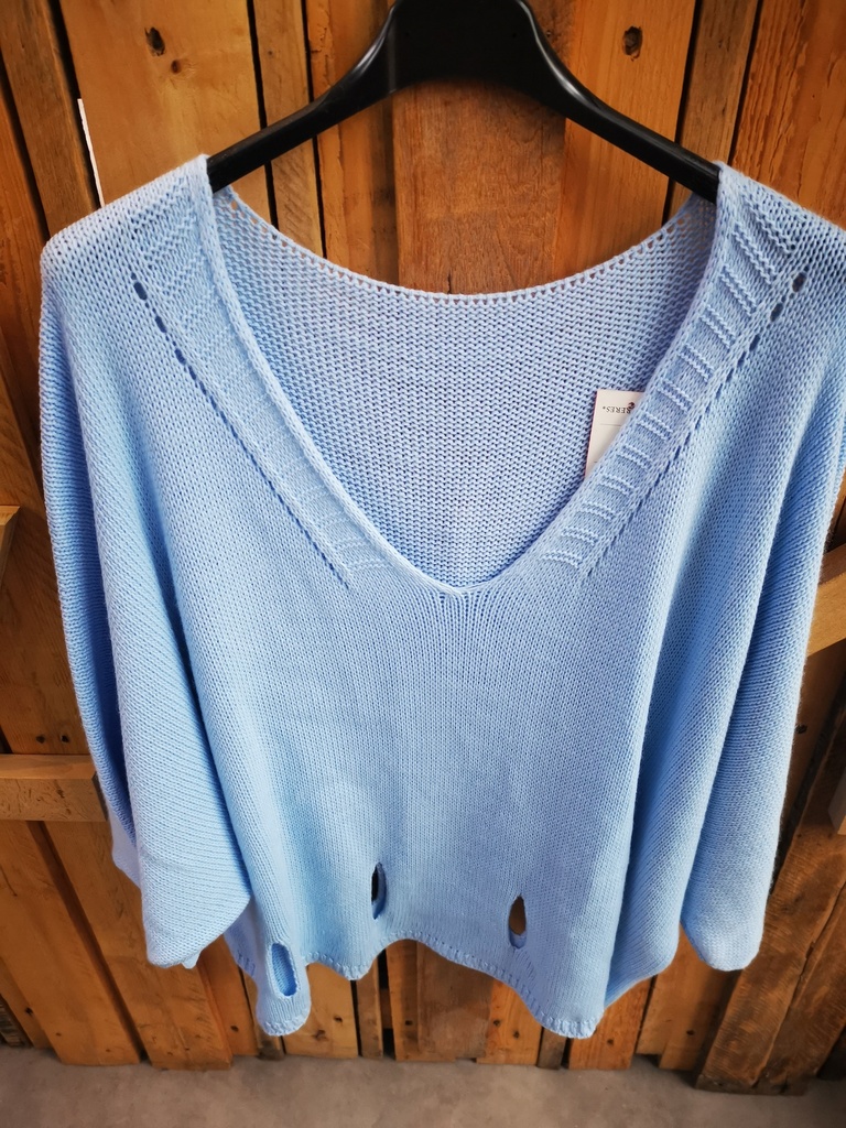 Pull "Tullie" bleu ciel