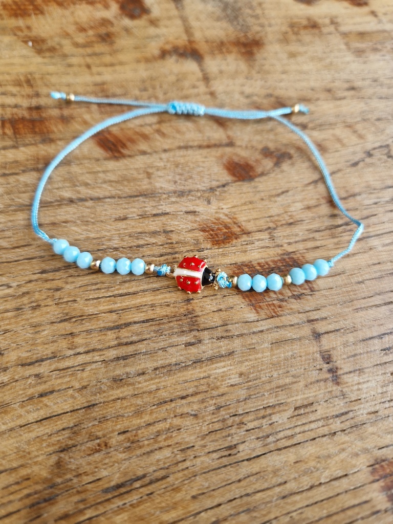Bracelet coccinelle vert
