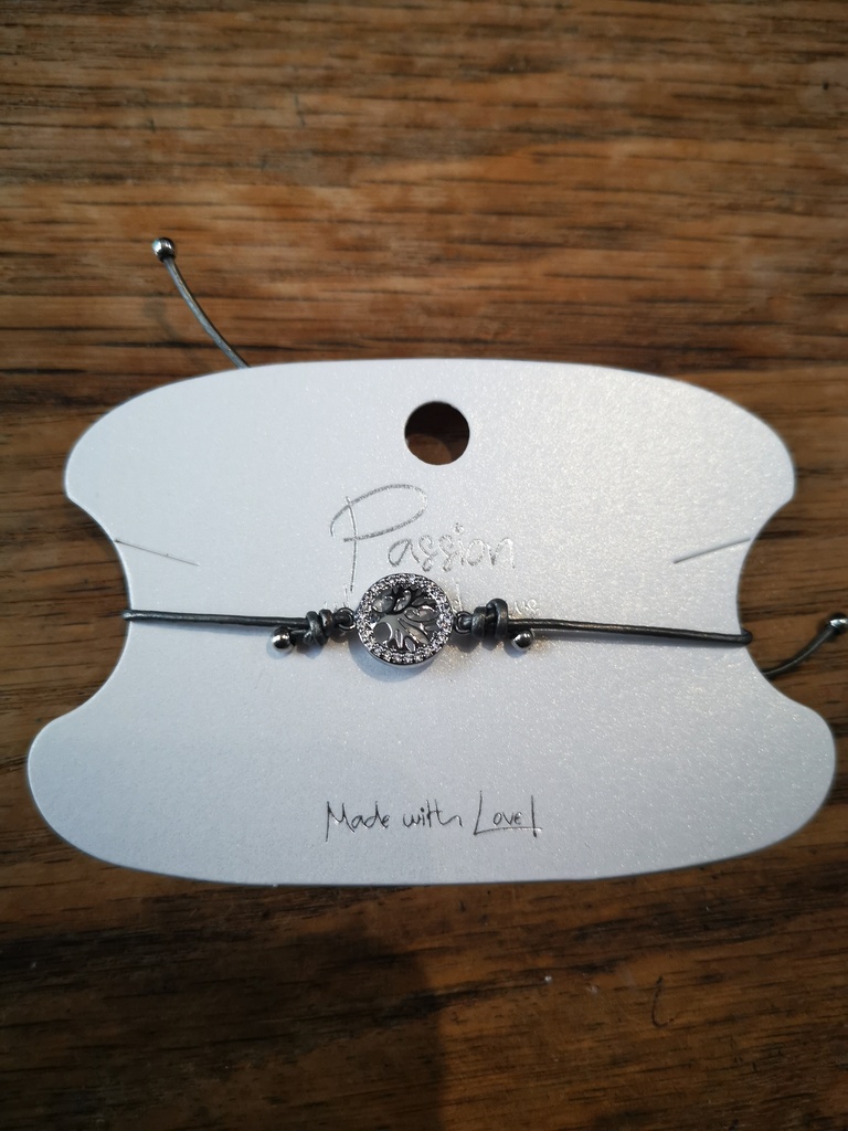 Bracelet "arbre de vie" gris