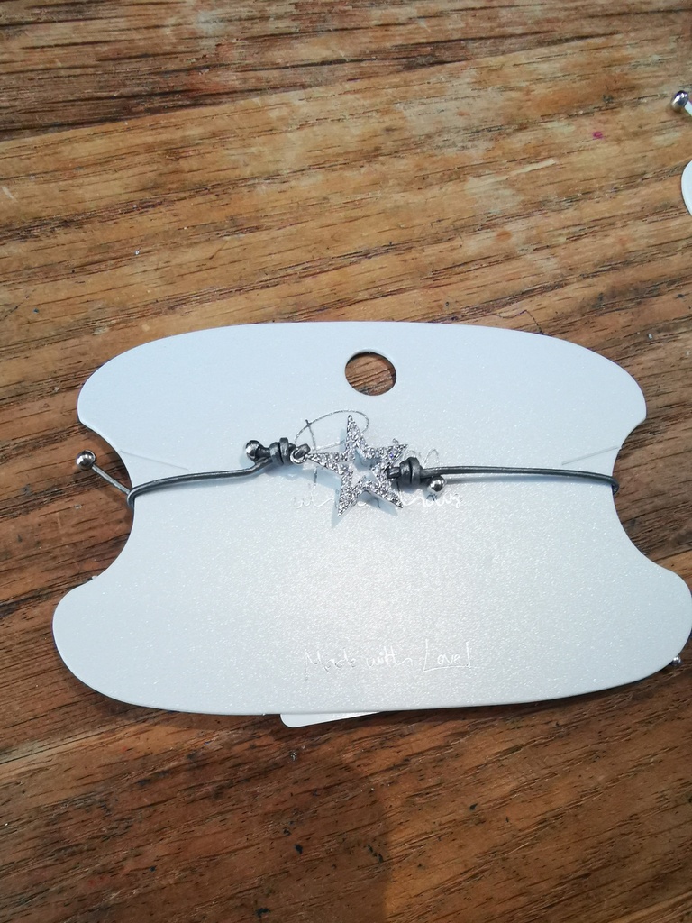 Bracelet "étoile" gris