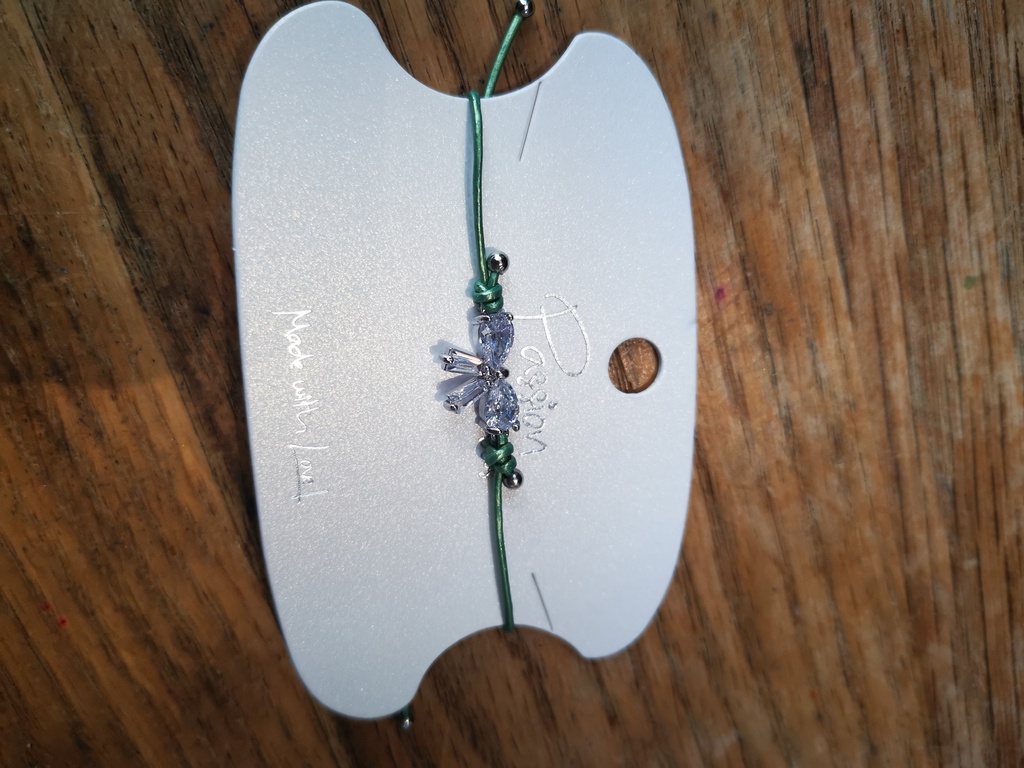 Bracelet "noeud" vert
