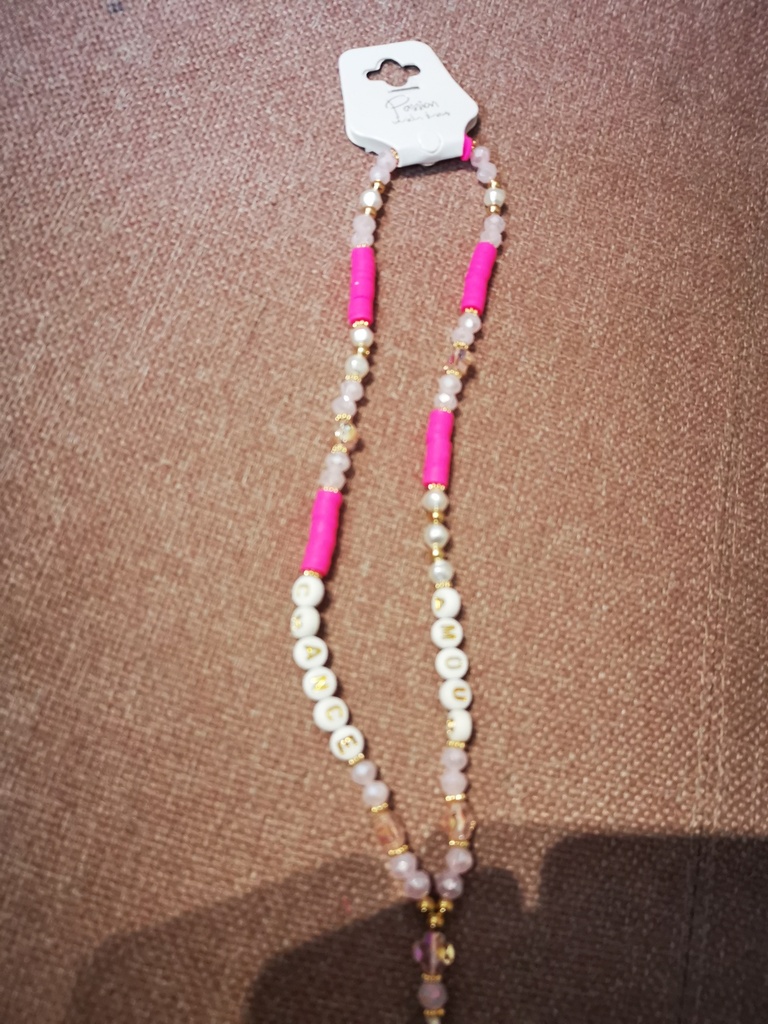 Bracelet de gsm "amour" rose fluo
