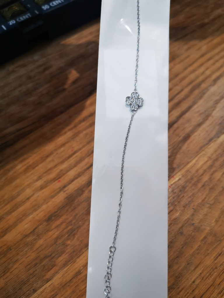 bracelet trèfle acier chirurgical