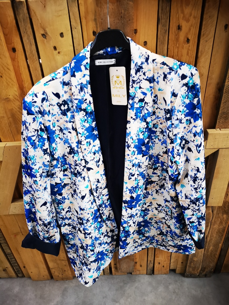 Blazer"Mina" bleu roi T3(46-52)