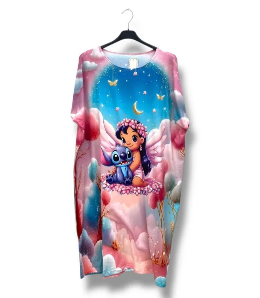 Robe de nuit Lilo et stitch lune rose(36-44) 