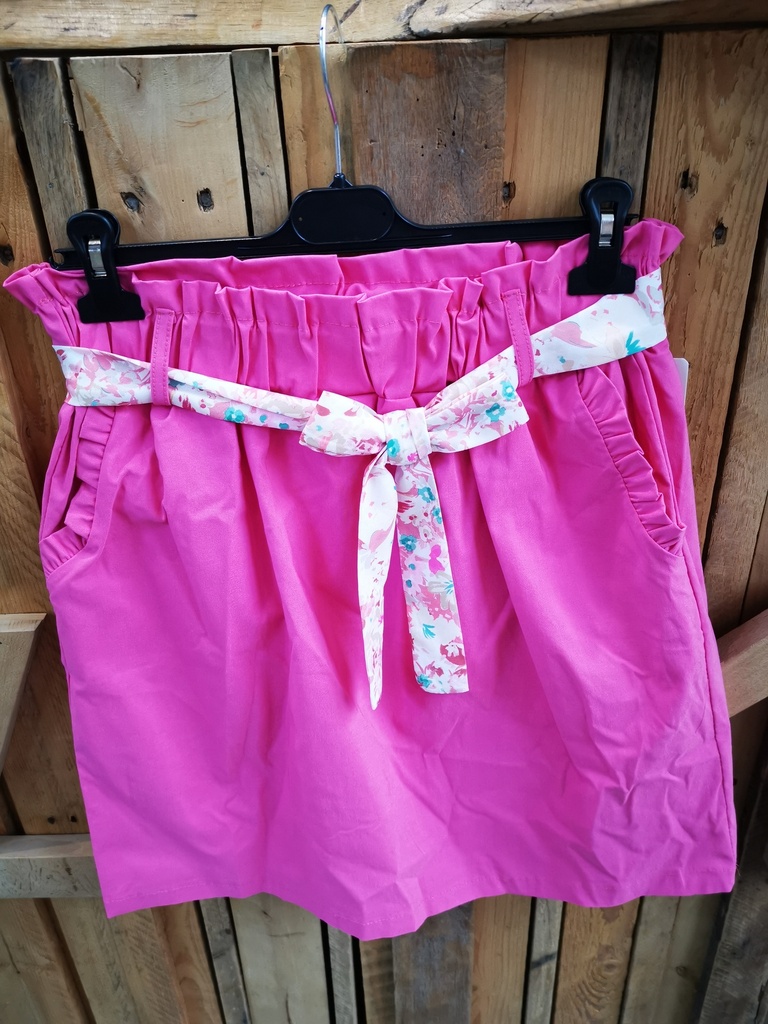 Jupe "Cléa" t42-52 rose