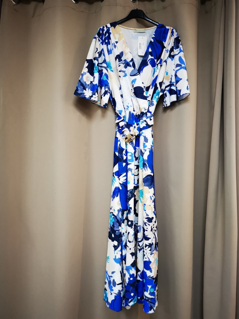 robes longues "Sita" bleu roi 42-52 