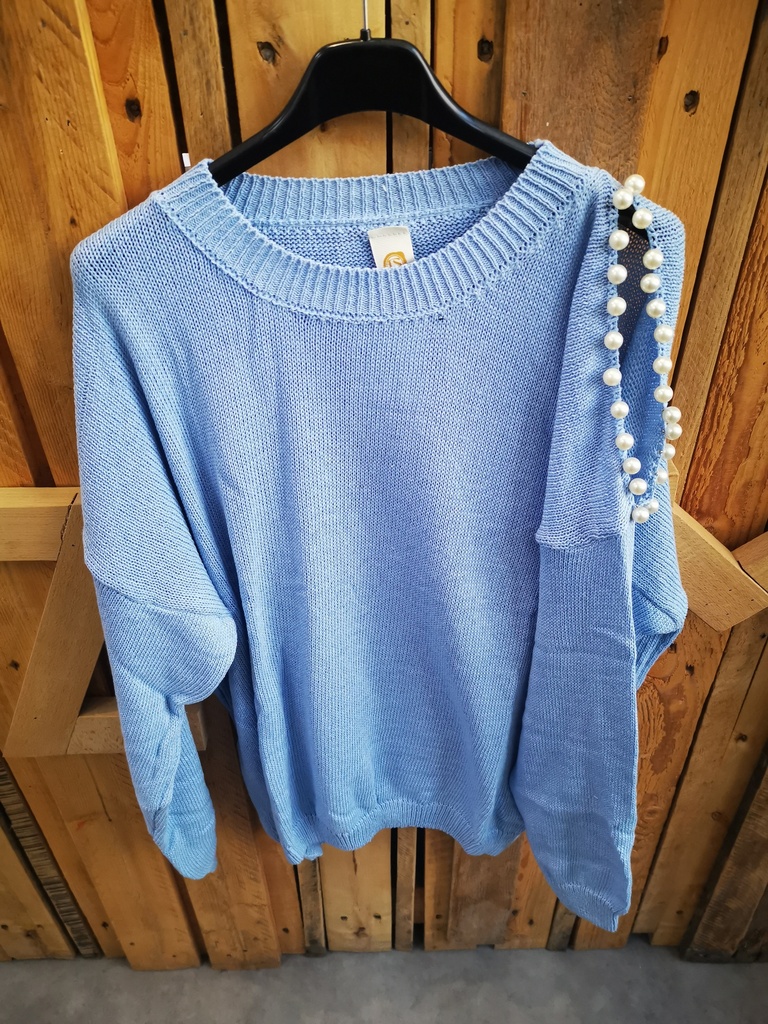 Pull "Ruby" bleu ciel