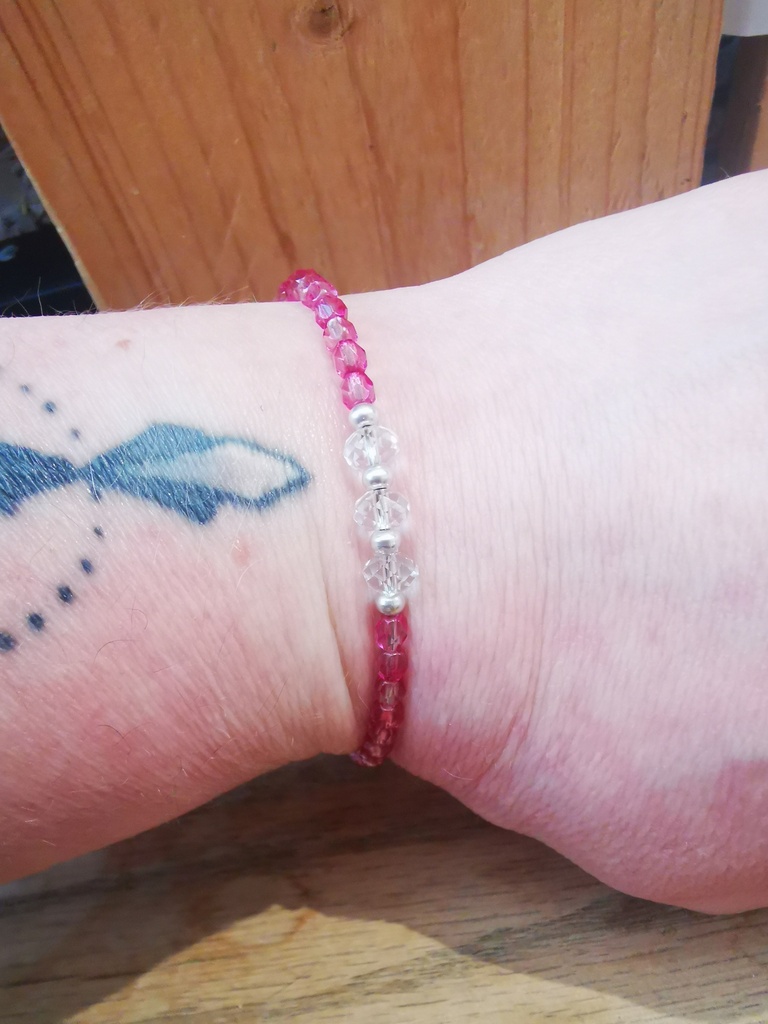 Bracelet un rang argent 3 perles PureCrystal