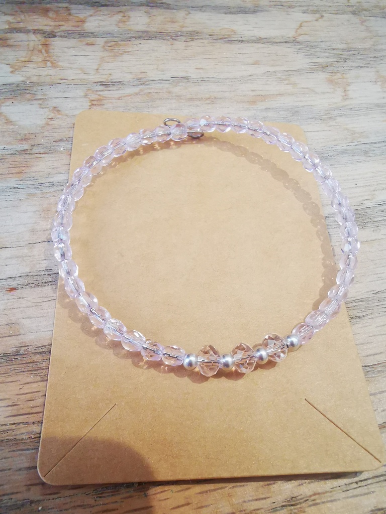 Bracelet argenté 3 perles PureCrystal Silk