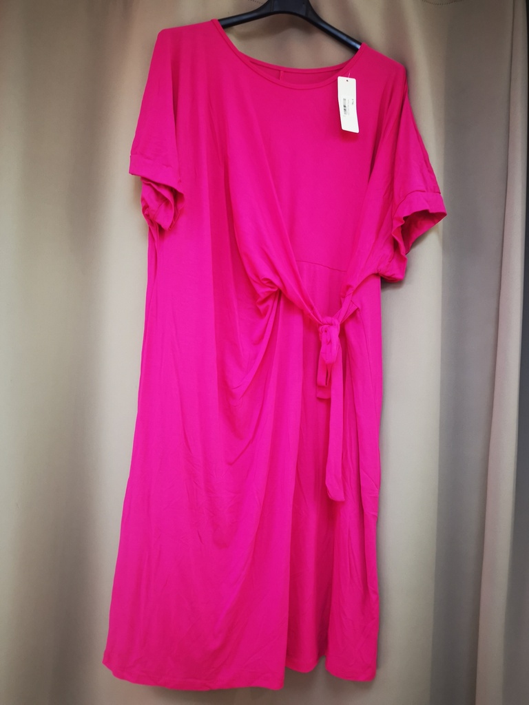Robe à nouer "Inès" fuschia