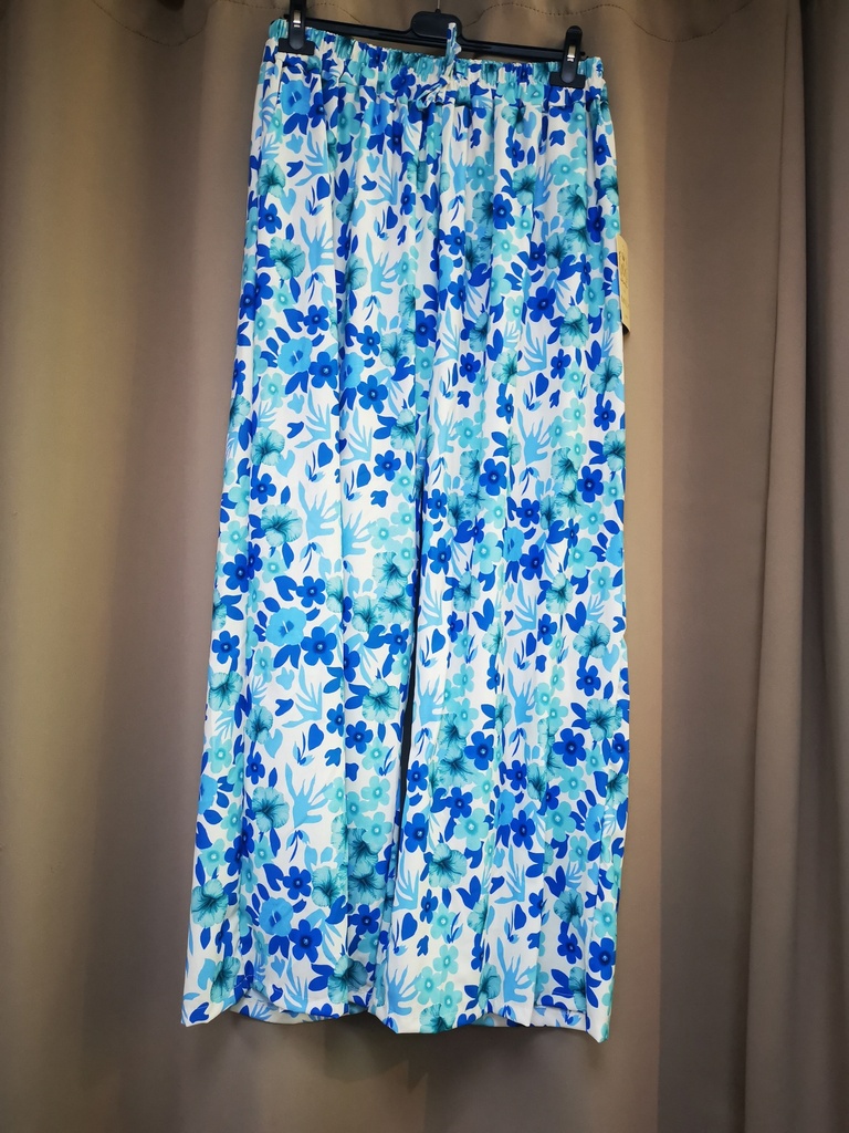 Pantalon "Lyna" bleu roi et turquoise GT